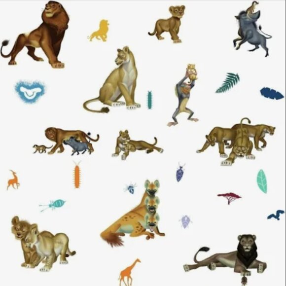Brand New Disney The Lion King Vinyl Wall 26 Bedroom Home Decals - Picture 5 of 6